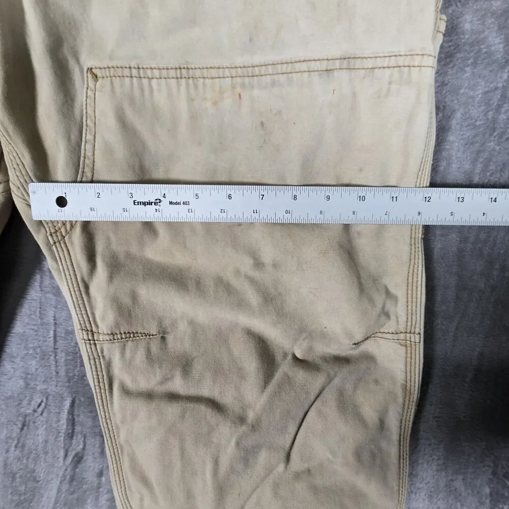 Thrashed Distressed Work Carhartt Double Knee Pants Mens 42x32 102802-918 - Picture 5 of 10